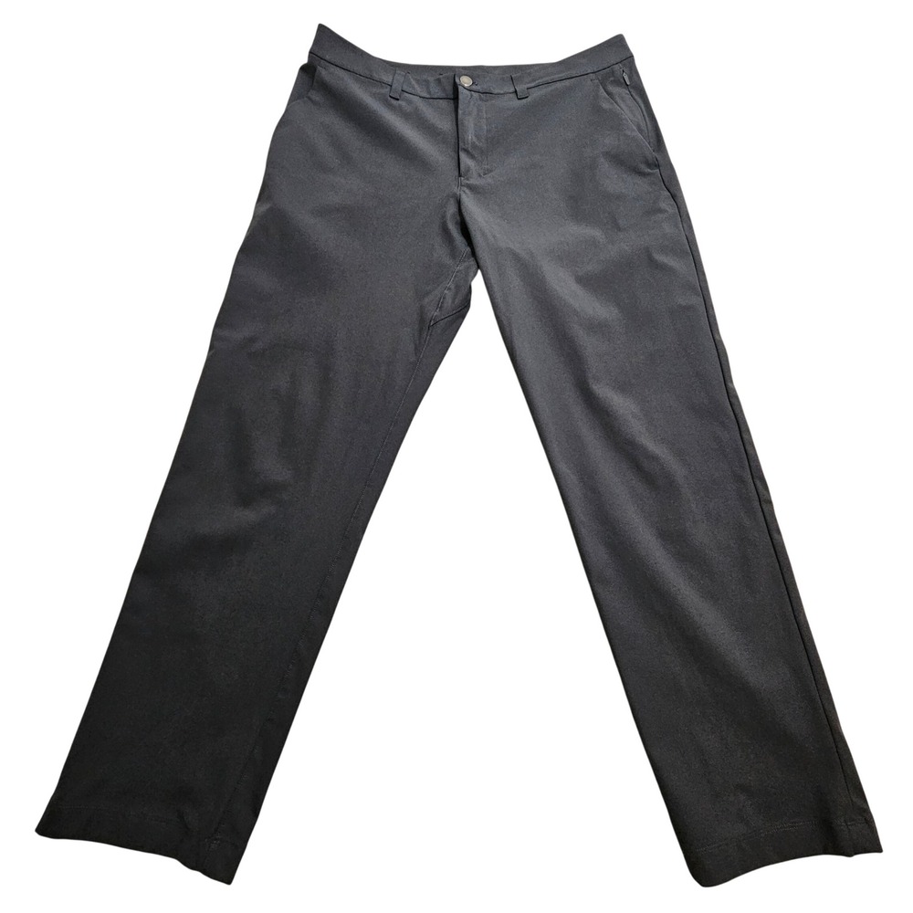 Lululemon‎ Commission Slim-Fit Pant Mens 34 Obsidian Grey Technical Trousers